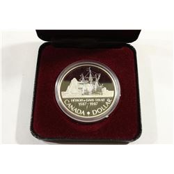 1987 CANADA DAVIS STRAIT SILVER DOLLAR PROOF