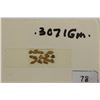 Image 1 : .3071 GRAM COLORADO ROCKIES GOLD NUGGETS