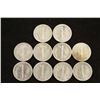 Image 2 : 10 ASSORTED 1940'S MERCURY DIMES