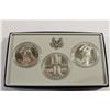 Image 2 : 1984 P/D/S OLYMPIC SILVER DOLLAR UNC SET 3 COINS