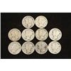 Image 1 : 10 ASSORTED 1920'S MERCURY DIMES