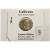 Image 1 : SILVER 253-268 A.D. GALLIENUS ANCIENT COIN
