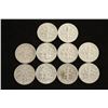 Image 2 : 10 ASSORTED SILVER ROOSEVELT DIMES
