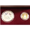 Image 3 : 1988 GOLD & SILVER US OLYMPIC 2 COIN SET PROOF