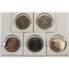 Image 2 : 5 CANADA TRADE DOLLARS SEE DESCRIPTION
