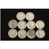 Image 1 : 10 ASSORTED 1930'S MERCURY DIMES