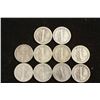 Image 2 : 10 ASSORTED 1930'S MERCURY DIMES