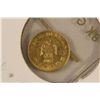 Image 2 : 8KT GOLD 1865 MEXICO MAXIMILLIAN SMALL PESO