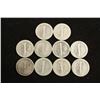 Image 2 : 10 ASSORTED 1920'S MERCURY DIMES