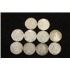 Image 1 : 10 ASSORTED CANADA SILVER 10 CENTS