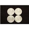 Image 2 : 4 ASSORTED WASHINGTON SILVER QUARTERS