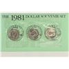 Image 1 : 1981 P/D/S SBA DOLLAR SOUVENIR SET WITH ENVELOPE