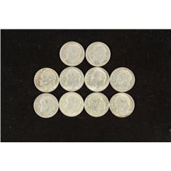 10 ASSORTED SILVER ROOSEVELT DIMES
