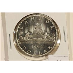 1965 CANADA SILVER DOLLAR UNC