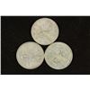 Image 1 : 1942,61 & 64 CANADA SILVER 25 CENTS