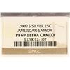Image 3 : 2009-S SILVER AMERICAN SAMOA QUARTER NGC PF69