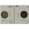 Image 1 : 1947 & 1961 PANAMA SILVER 1/10 BALBOAS