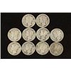 Image 1 : 10 ASSORTED 1920'S MERCURY DIMES