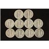 Image 2 : 10 ASSORTED 1920'S MERCURY DIMES