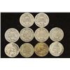 Image 2 : 10 ASSORTED BARBER DIMES