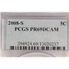Image 3 : 2008-S JEFFERSON NICKEL PCGS PR69 DCAM