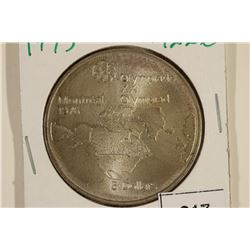 1973 CANADA SILVER $5 UNC .7226 OZ. ASW