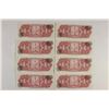 Image 2 : 8-1961 MEXICO CRISP UNC 1 PESO BILLS CONSECUTIVE