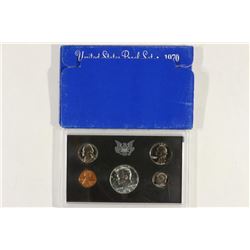 1970 US PROOF SET WITH BOX, 40% SILVER JFK HALF