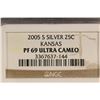 Image 3 : 2005-S SILVER KANSAS QUARTER NGC PF69 ULTRA CAMEO