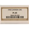 Image 3 : 1955 CANADA SILVER 25 CENT NGC PL65
