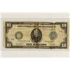 Image 1 : 1914 LARGE SIZE $10 FEDERAL RESERVE NOTE WITH TAPE