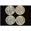 Image 1 : 4-1964-D WASHINGTON SILVER QUARTERS