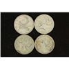 Image 1 : 1937,40,41 & 43 CANADA SILVER 25 CENTS