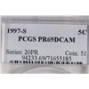 Image 3 : 1997-S JEFFERSON NICKEL PCGS PR69 DCAM
