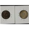Image 2 : 2-1943-S AUSTRALIA SILVER SHILLINGS .1680 OZ. ASW
