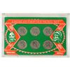 Image 1 : AMERICAN FRONTIER NICKEL SET 6 BUFFALO NICKELS