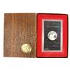 Image 2 : 1971-S IKE SILVER DOLLAR PROOF (BROWN PACK)