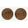 Image 1 : France 1919 One Centime (2 coins), Lustrous - Gem