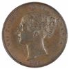 Image 1 : Great Britain Victoria 1853 Penny 'OT DEF_:' , Uncirculated (Scratch on Reverse)