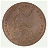 Image 1 : Great Britain Victoria 1854 Penny, Plain Trident, Choice Uncirculated with plenty of Red
