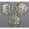 Image 1 : Greece 1863 - 1963 30 Lepta, Uncirculated (3 coins)
