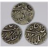 Image 1 : India - Hyderabad Silver 1/4 Rupees, All Extremely Fine (3 coins)