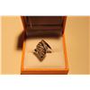 Image 2 : STAMPED 925 SILVER DIAMOND RING, 0.27CT CENTER WEIGHT, 0.27CT CENTER WEIGHT, 7.45 GRAMS, CENTER CUT