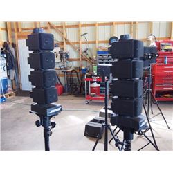 Bose Tower Speakers Cube Speaker System, Model 403 (2 pieces W/ Base Bin) Does Not Include Stands