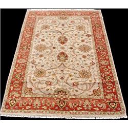 beautifully contrasted floral hand woven peshawar rug