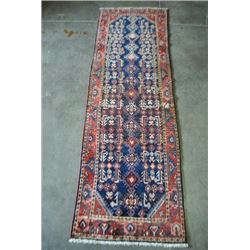 beautiful handwoven nahavand design semi-antique runner