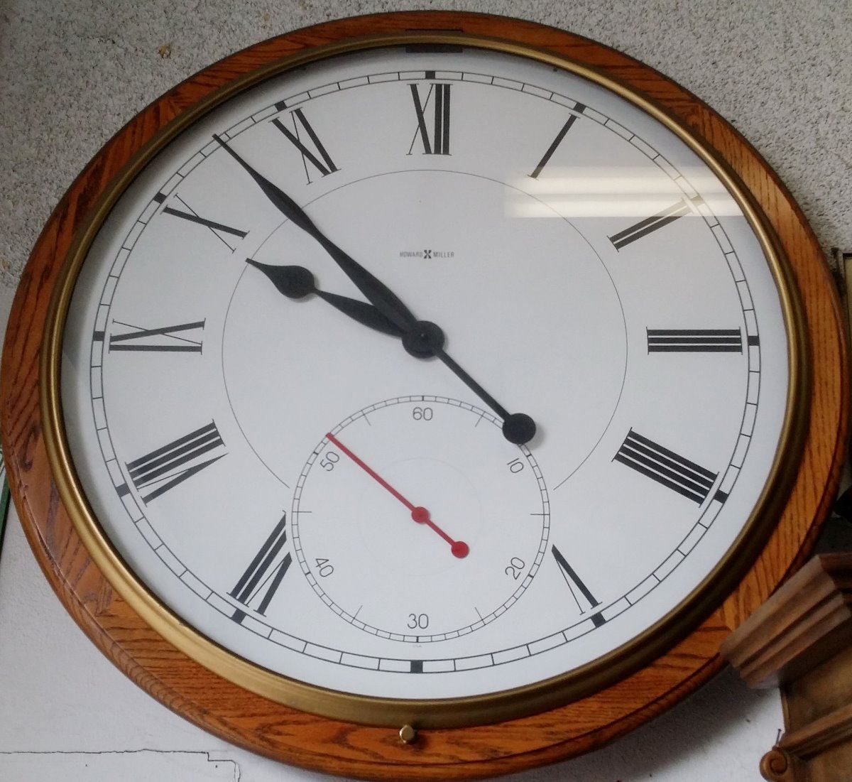 Howard Miller XXL Rare Vintage Wall Clock 42", 40lbs