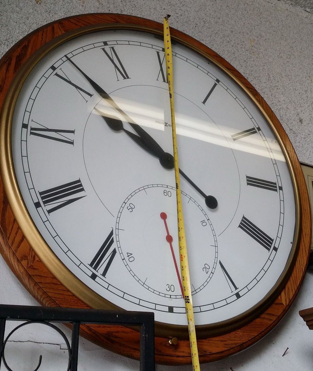 Howard Miller XXL Rare Vintage Wall Clock 42", 40lbs