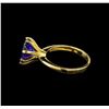 Image 3 : 18KT Yellow Gold 4.82 ctw Tanzanite Ring