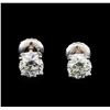 Image 1 : 1.00 ctw Diamond Stud Earrings - 14KT White Gold